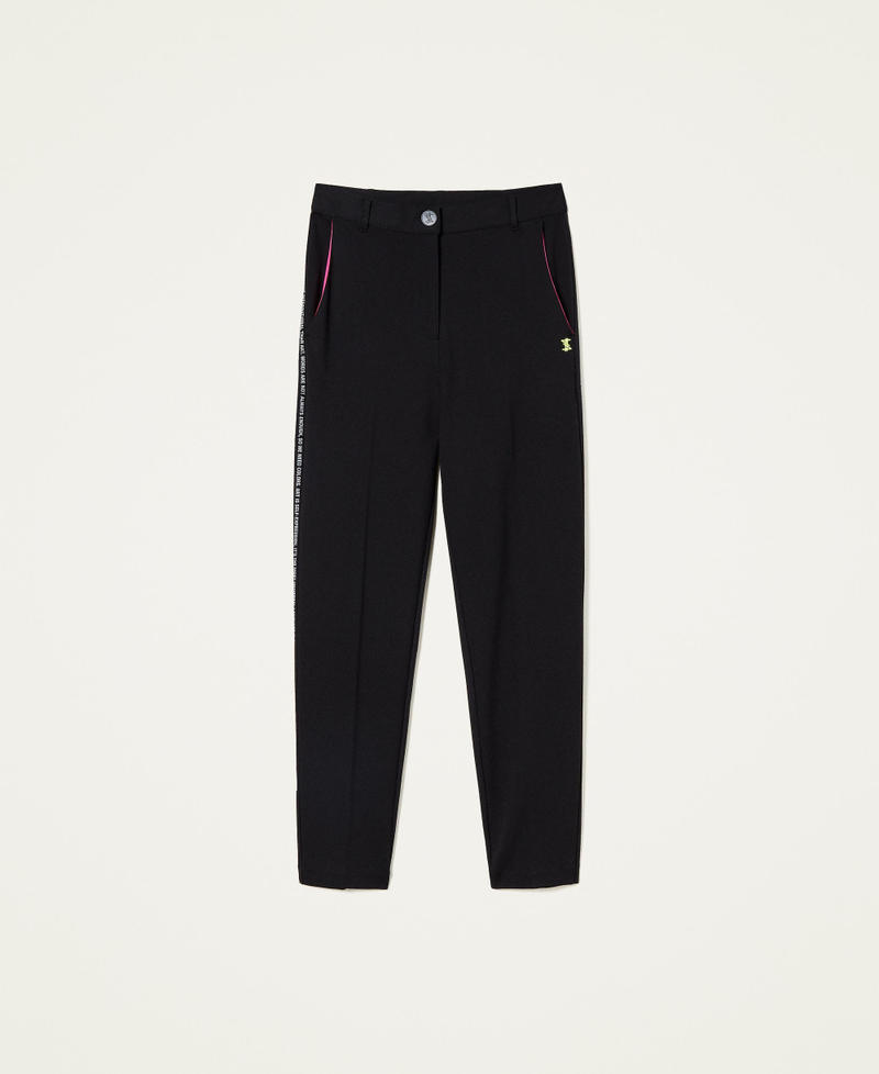 MYFO cigarette trousers with print