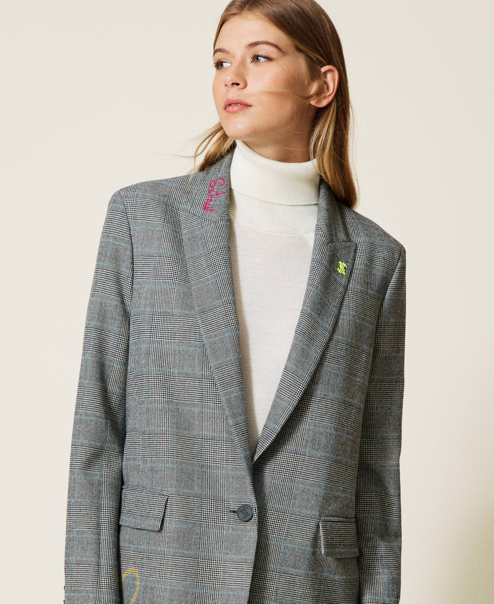 Giacca blazer MYFO in Principe di Galles