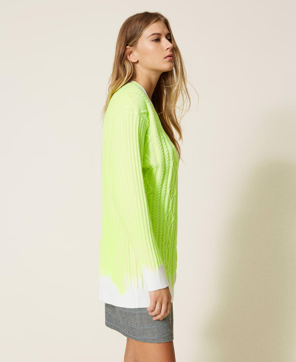 Pull MYFO avec imprime degrade et losanges Femme Jaune TWINSET Milano