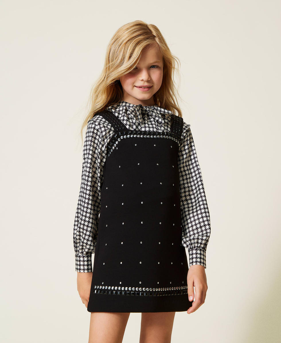 Scuba dress with studs