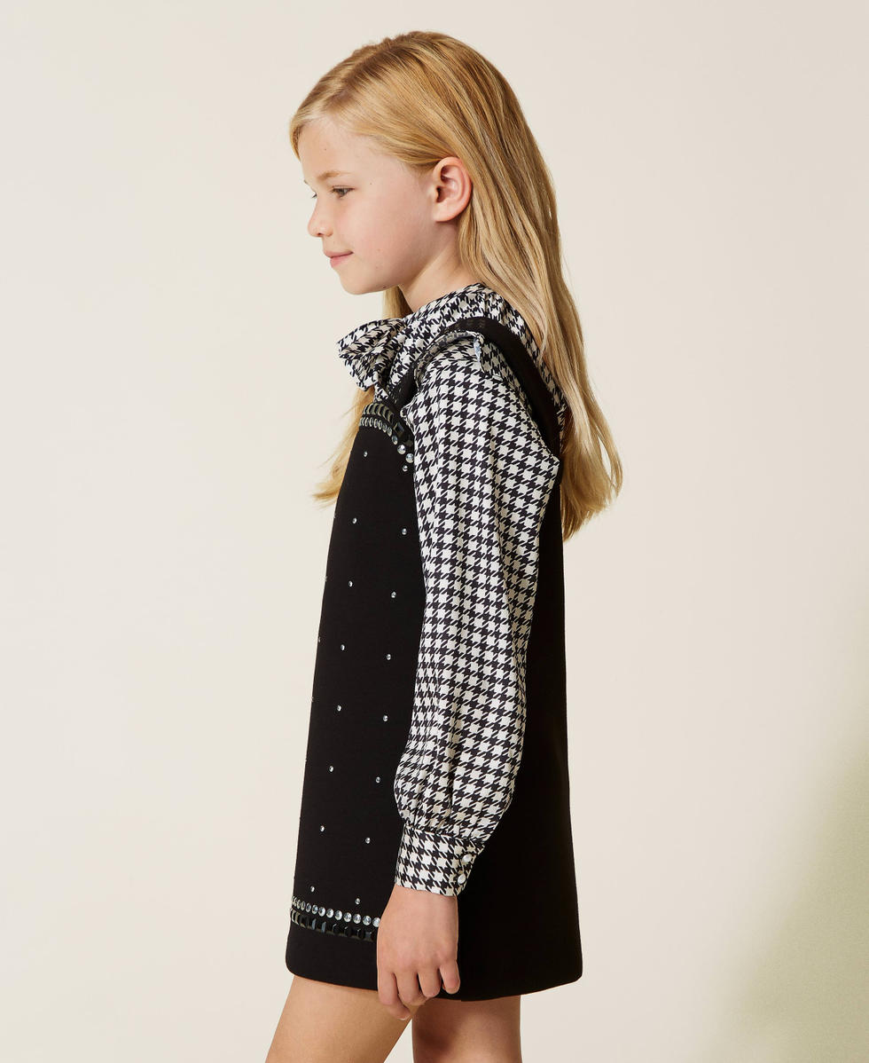 Scuba dress with studs