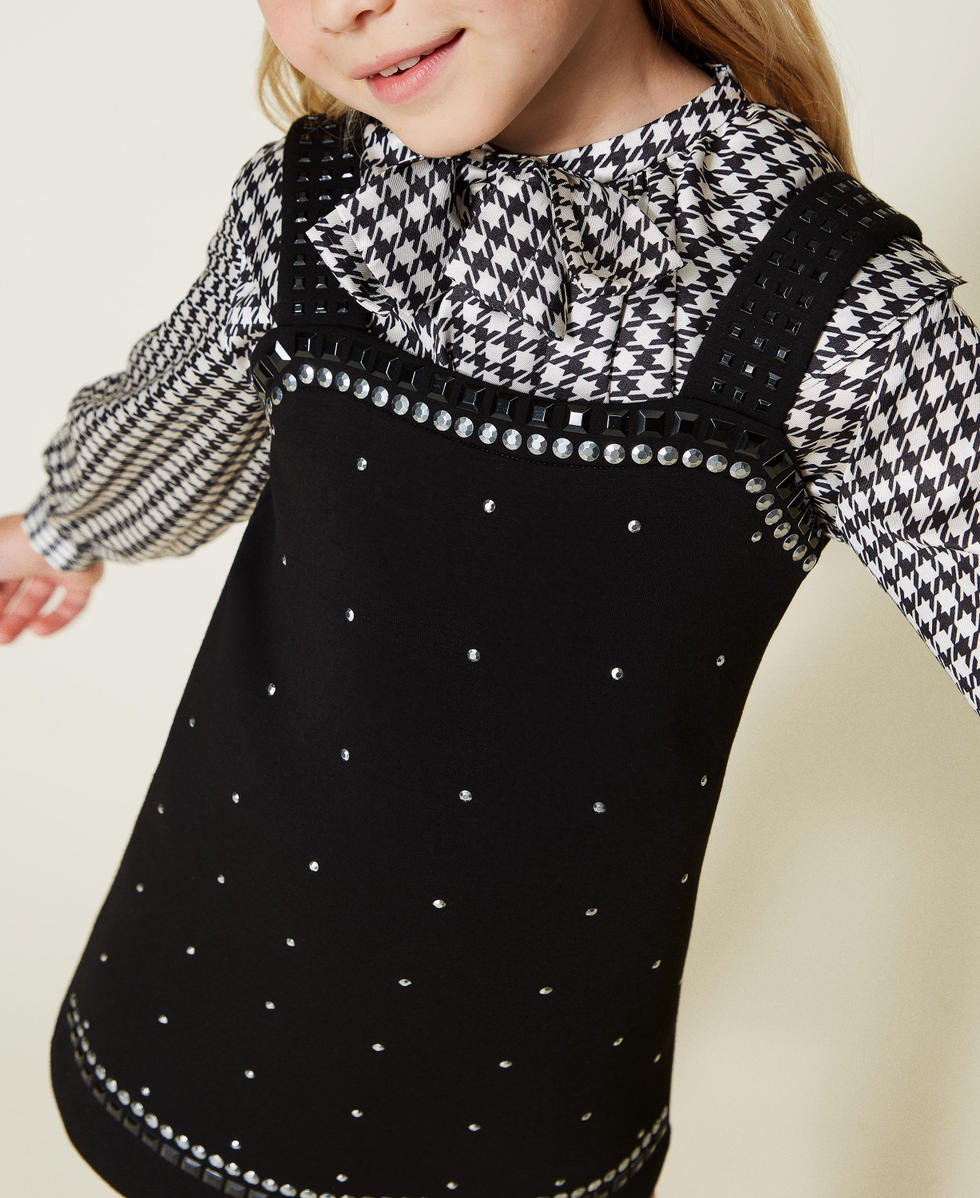 Scuba dress with studs
