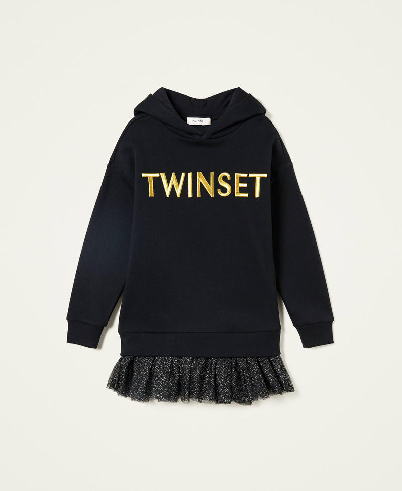 Robe en molleton avec tulle paillet&eacute;