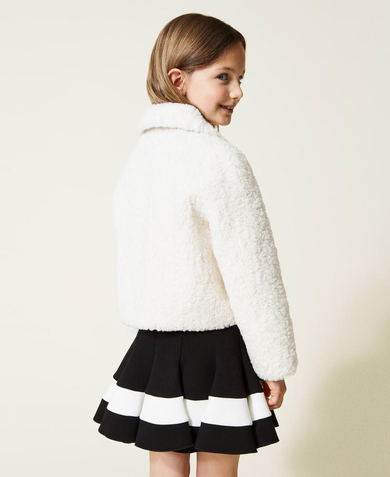 Blouson réversible en fausse fourrure