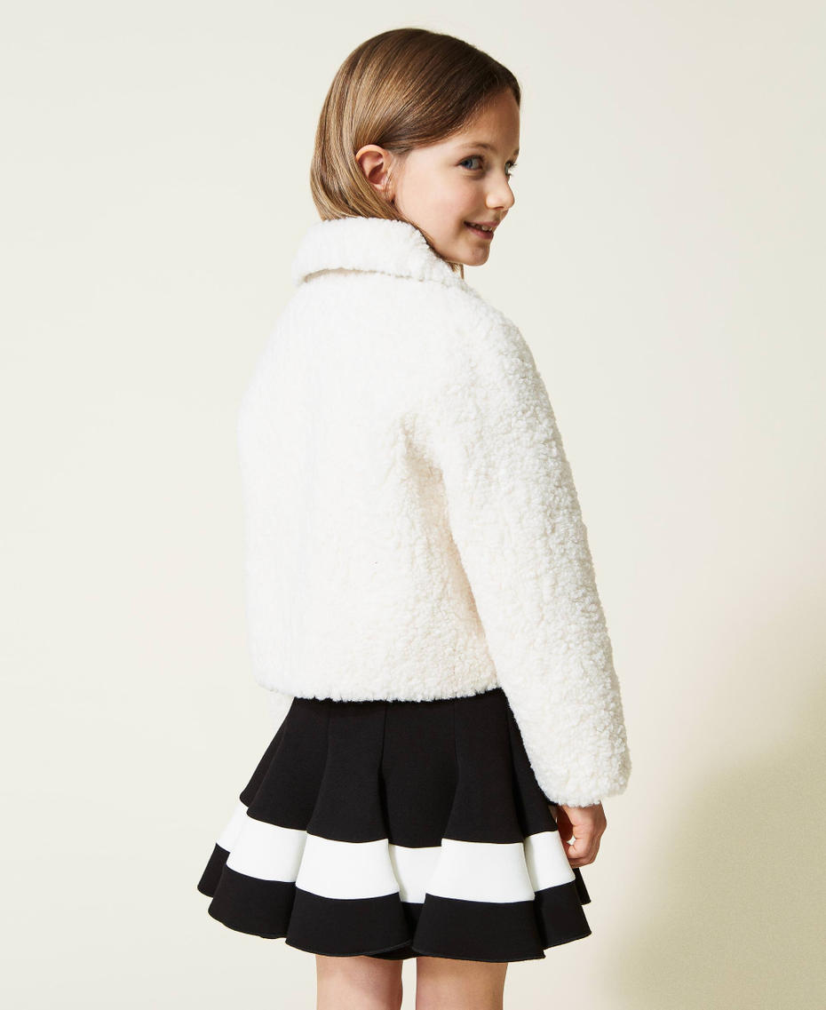 Blouson réversible en fausse fourrure