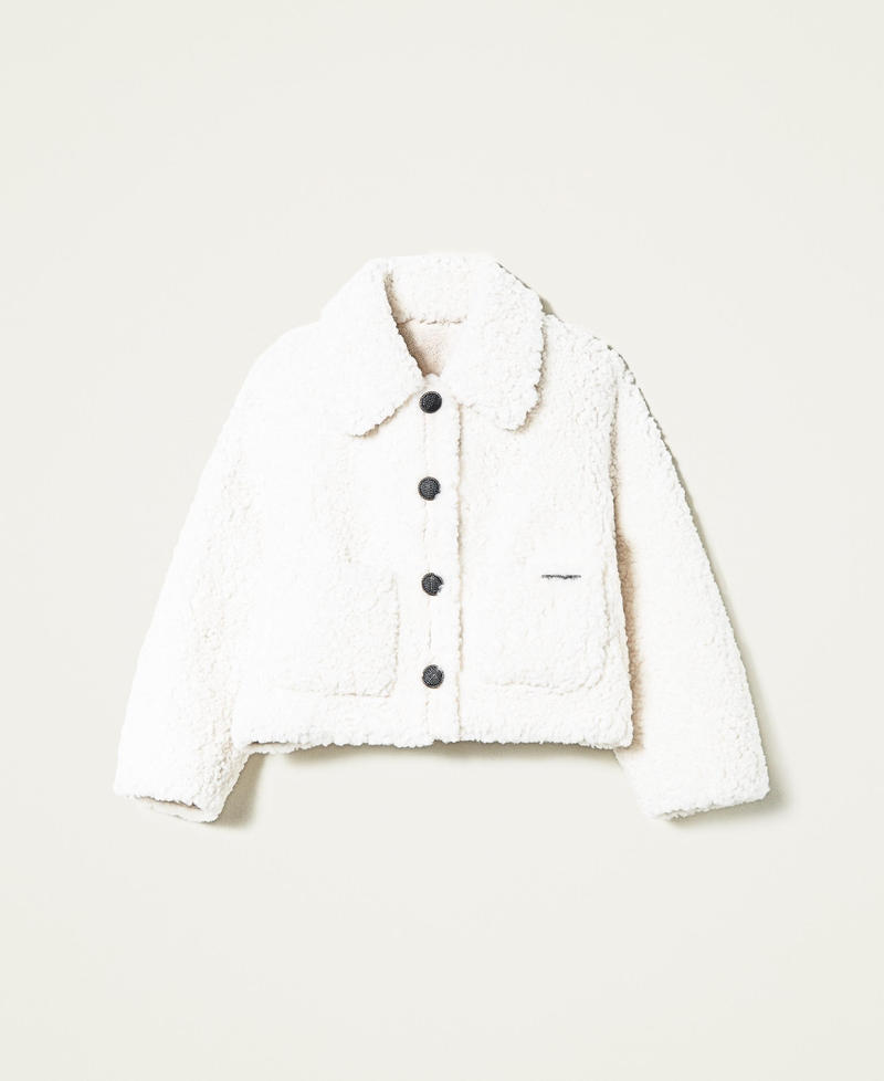 Blouson réversible en fausse fourrure