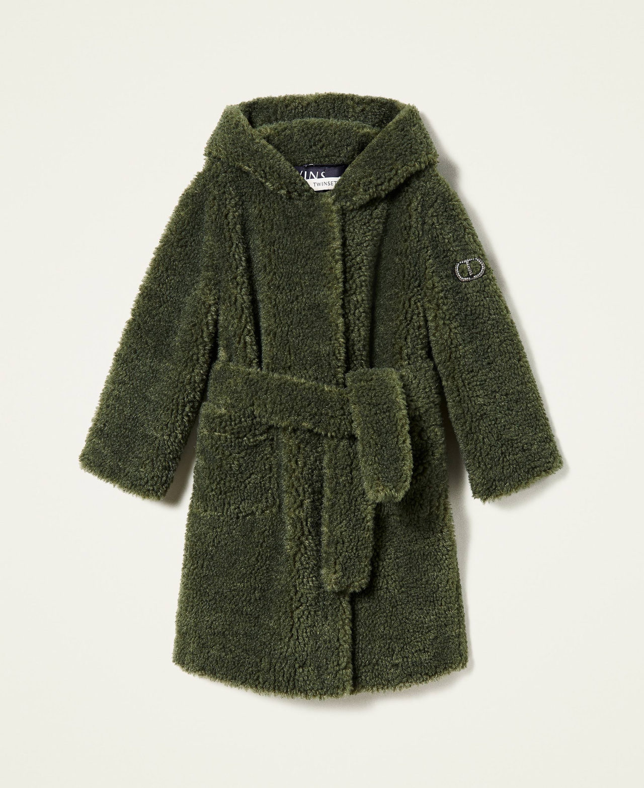 Faux fur long coat