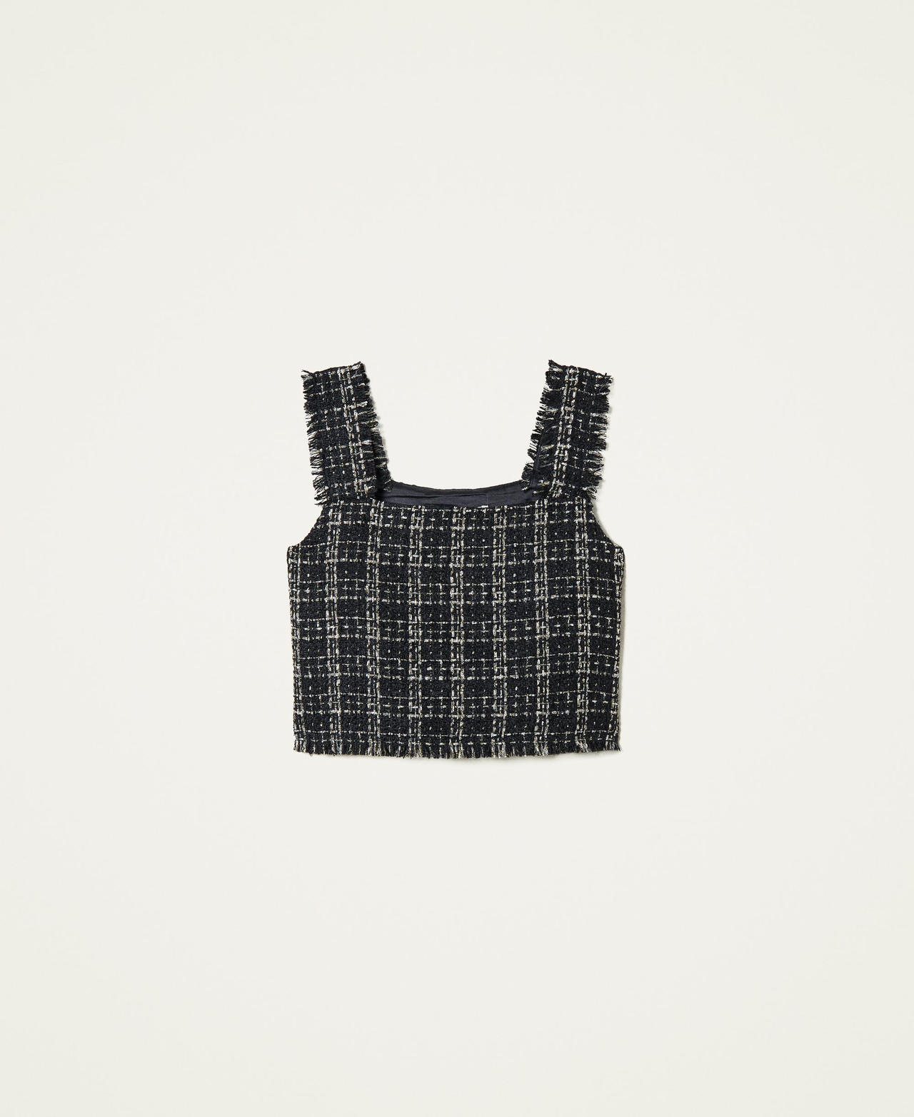 Top en tweed lurex