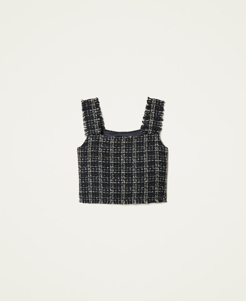 Top en tweed lurex
