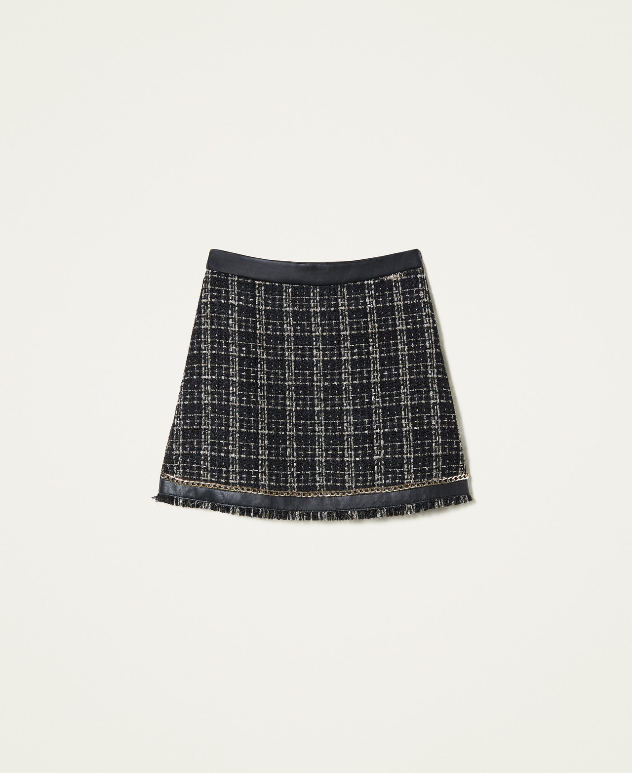 Gonna corta con pieghe Bambina, Nero | Milano