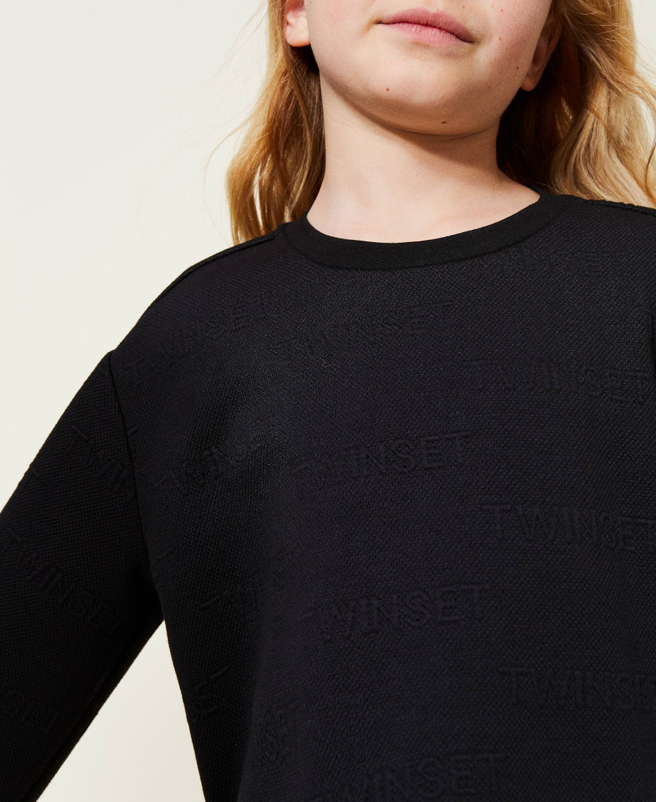 Pull et pantalon jacquard avec logo