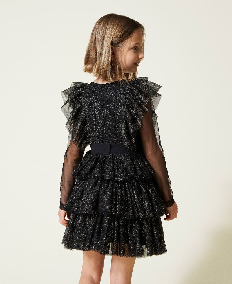 Glitter tulle dress and t-shirt