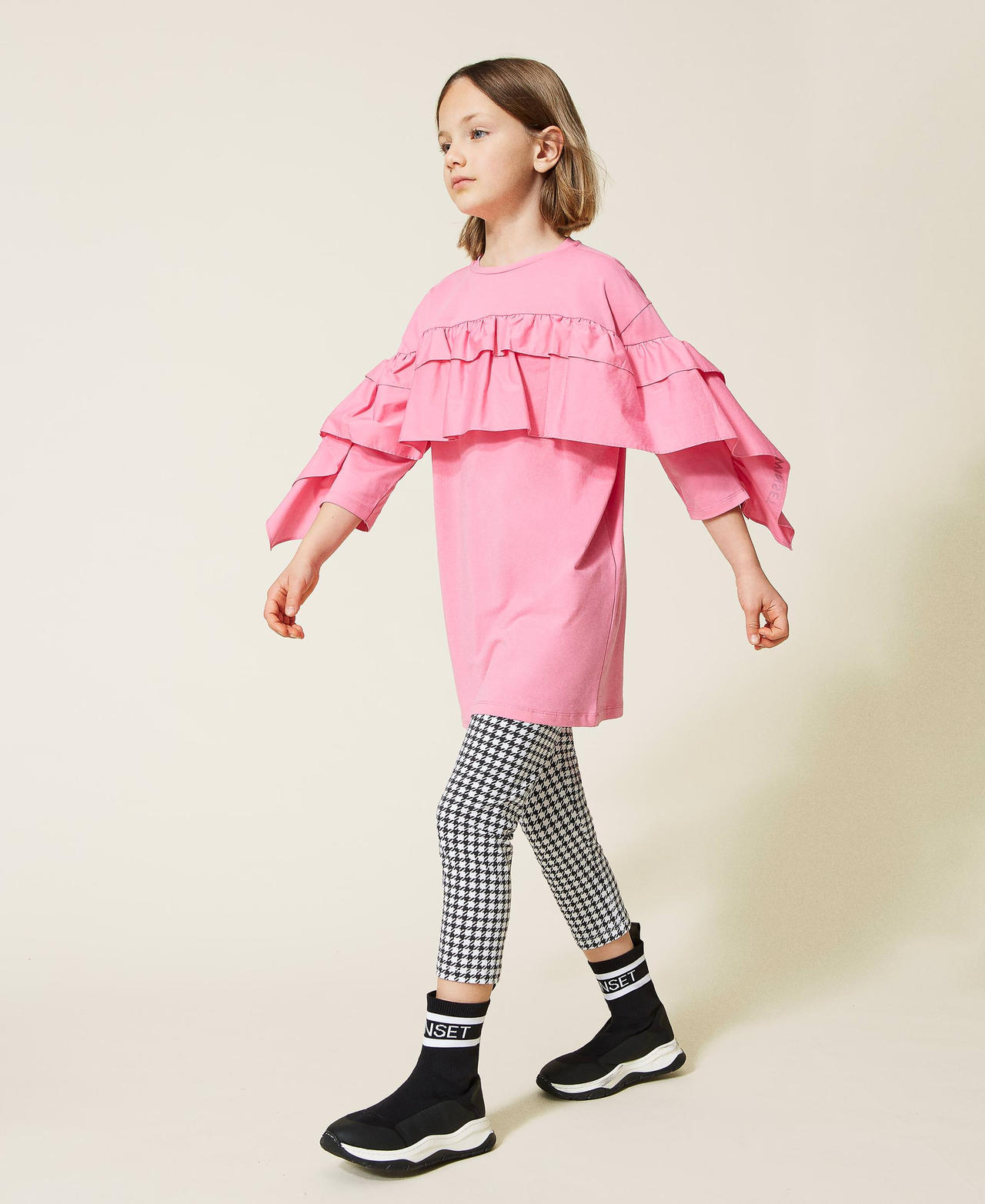Maxi t-shirt avec volants et legging