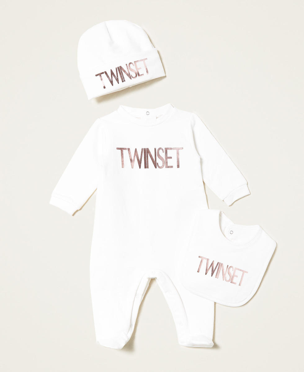 Romper, hat and bib set