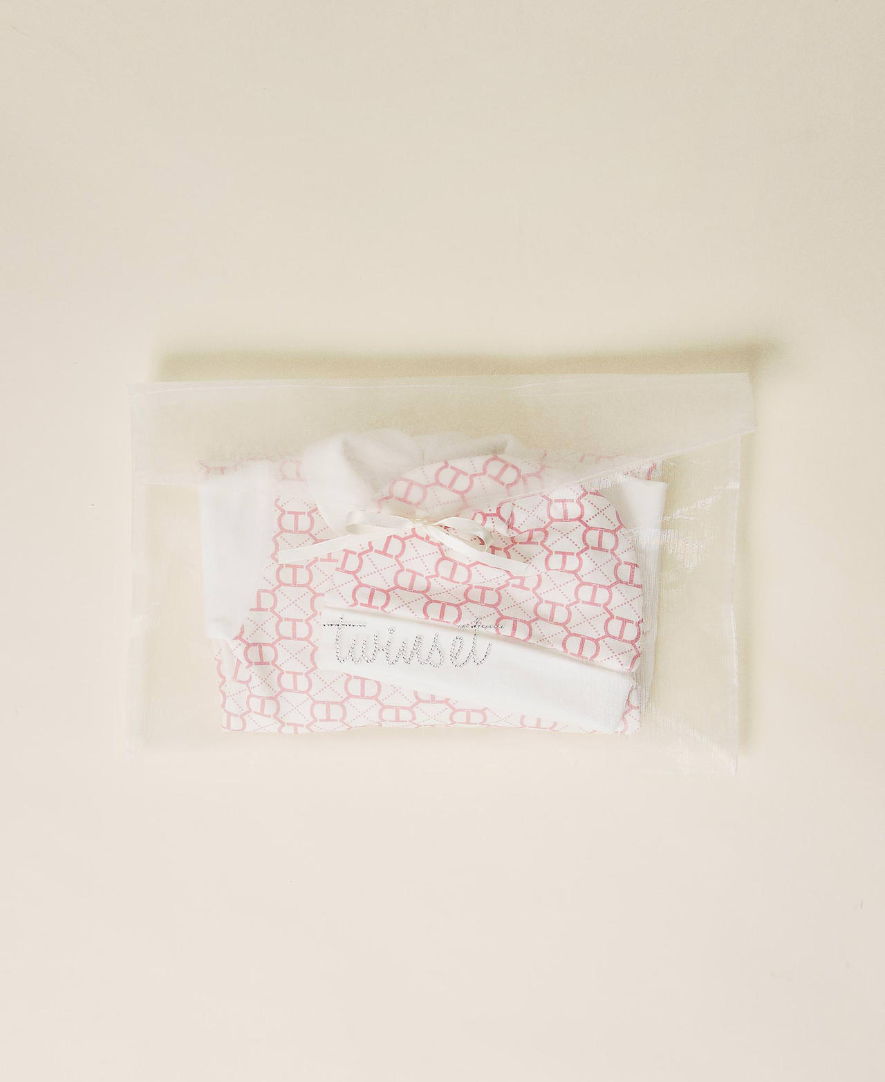 Baby romper and hat set with logo