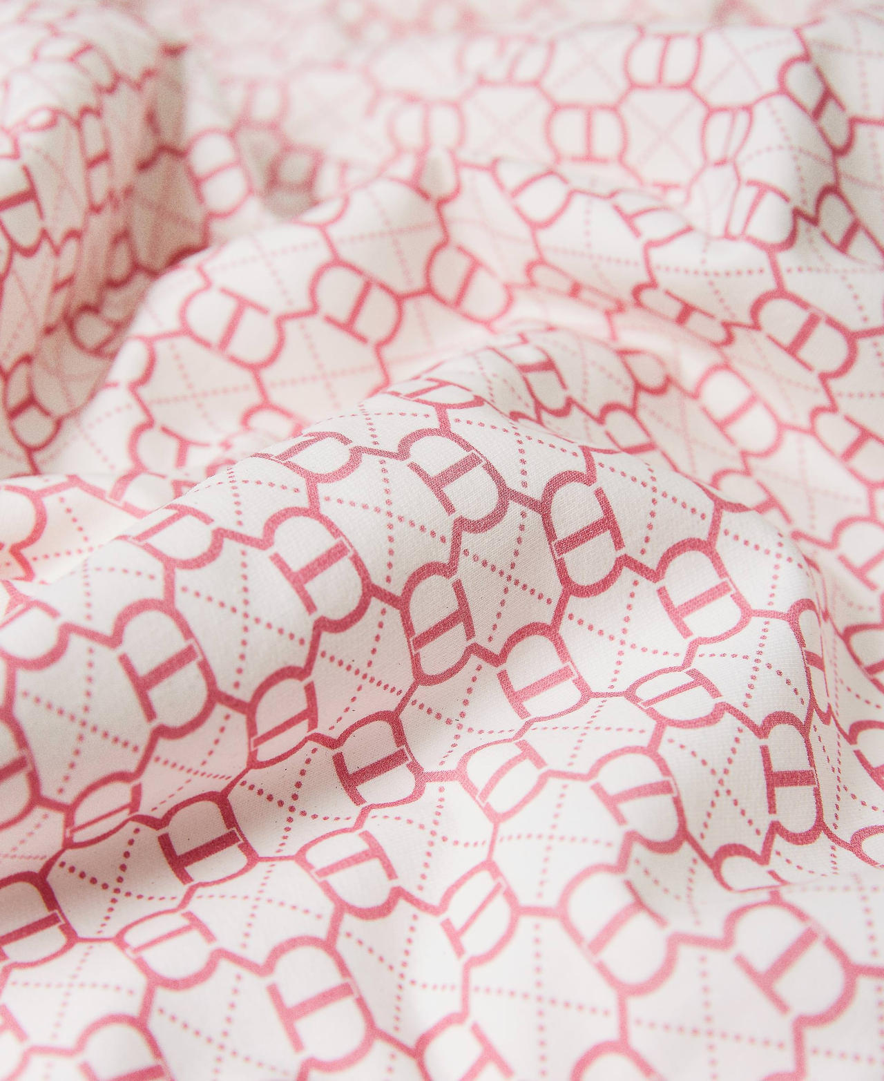 Padded baby blanket "Sunrise" Pink Oval T Print Girl 222GJ4E13-02