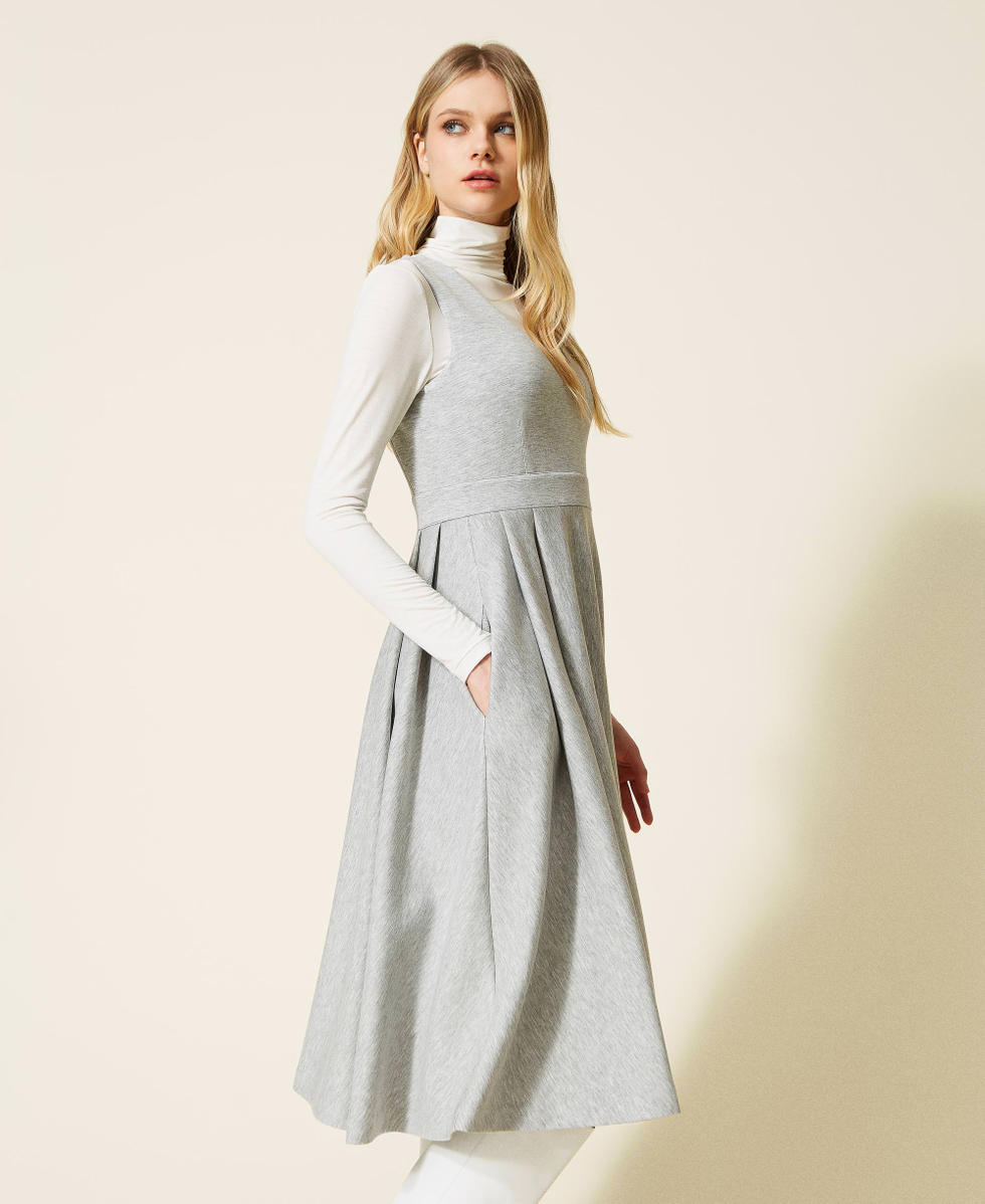 Abito longuette in scuba Donna Grigio TWINSET Milano