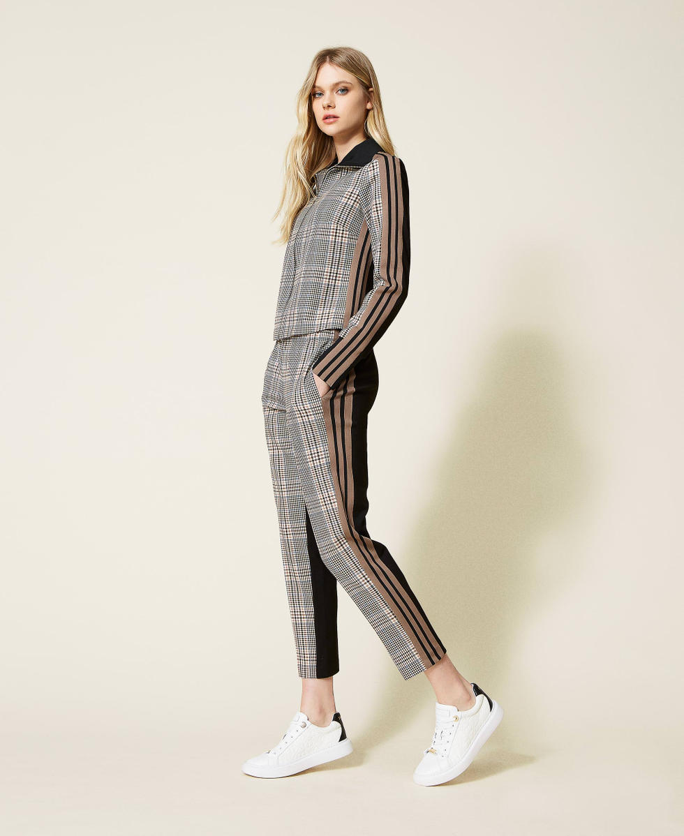 Sweat shirt et pantalon en prince de Galles Femme Fantaisie TWINSET Milano