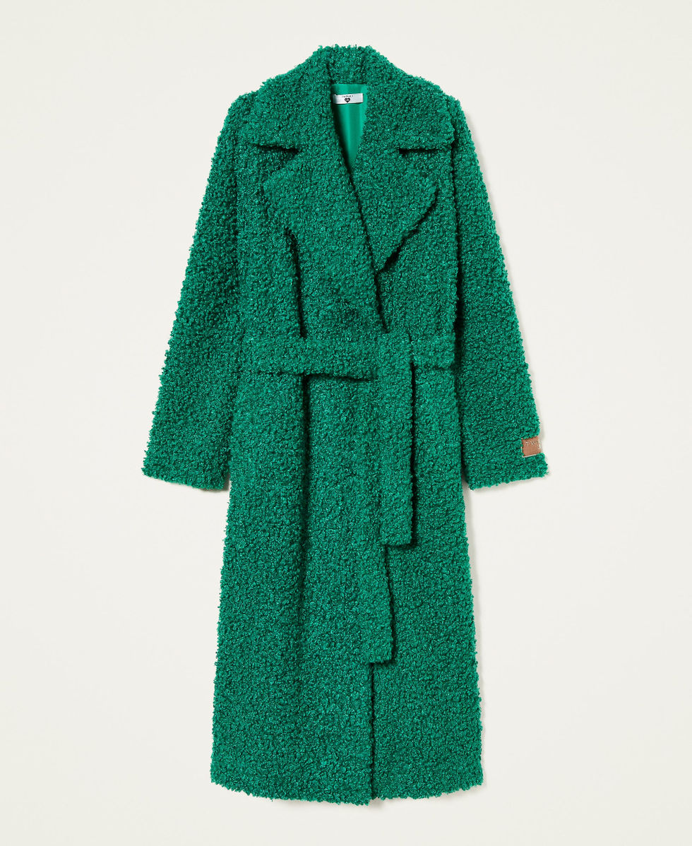 Long faux fur coat