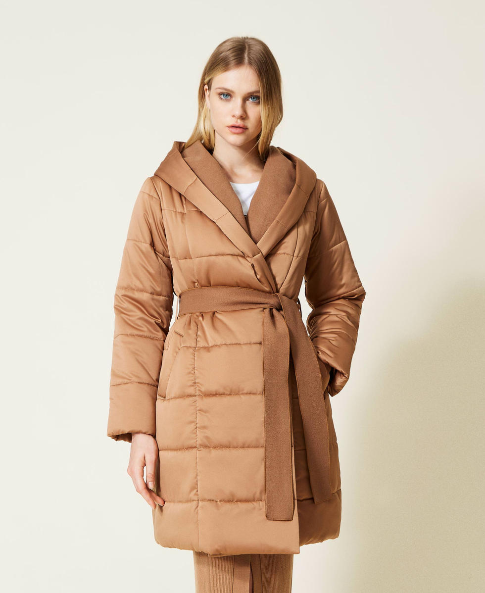 Piumino trapuntato con inserto rimovibile Donna Bianco TWINSET