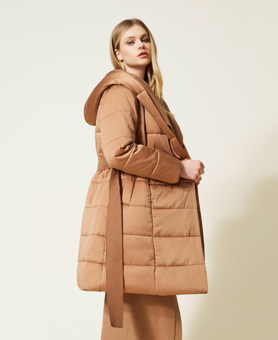 Quilted puffer jacket with removable insert