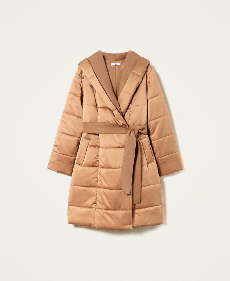 Quilted puffer jacket with removable insert