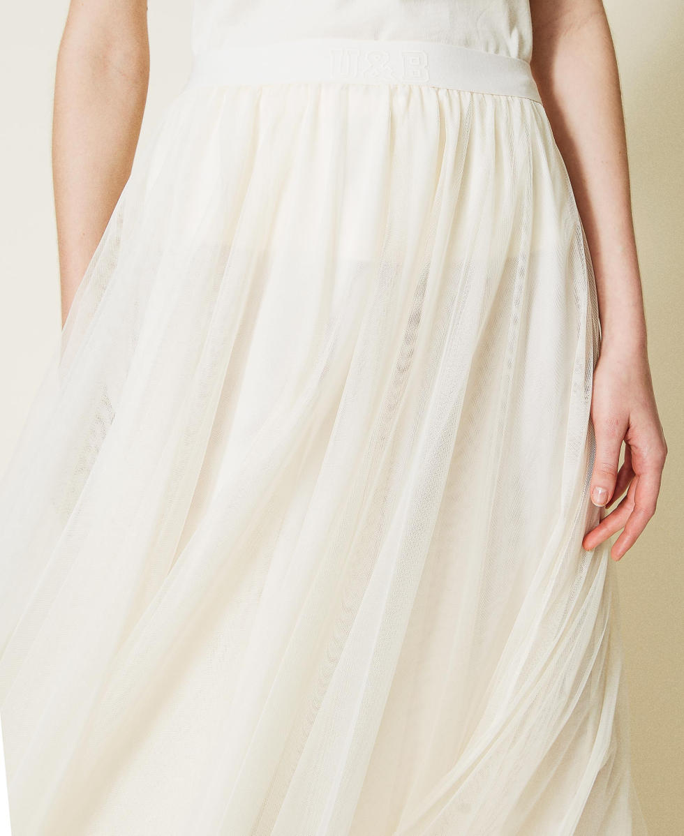 Gonna tulle bianca lunga on sale