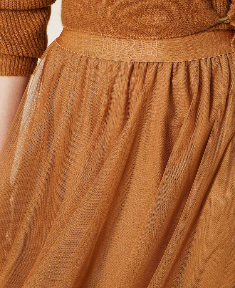 Длинная юбка из тюля Сливочное масло женщина 222LI28MM-04