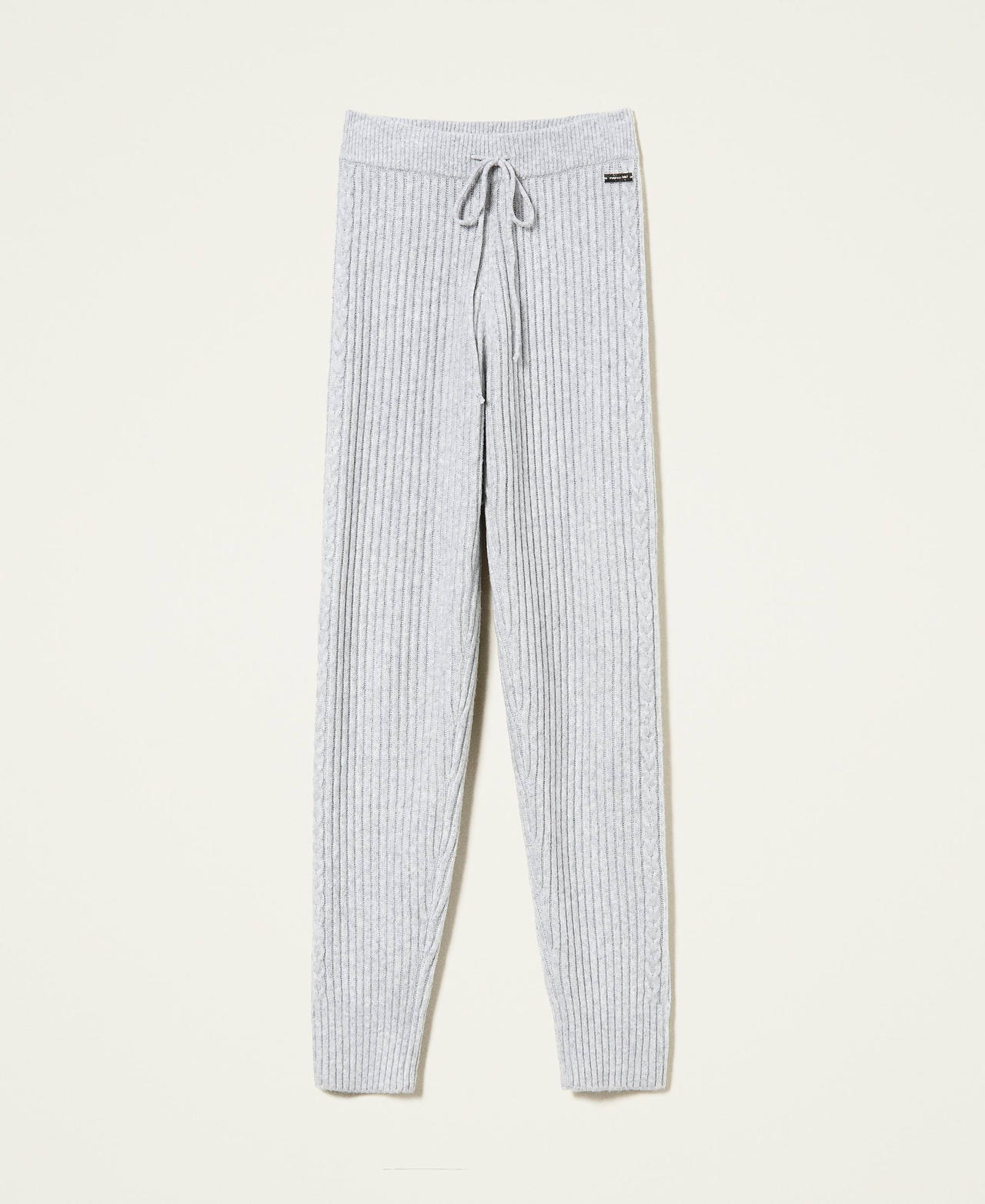 Cable knit trousers