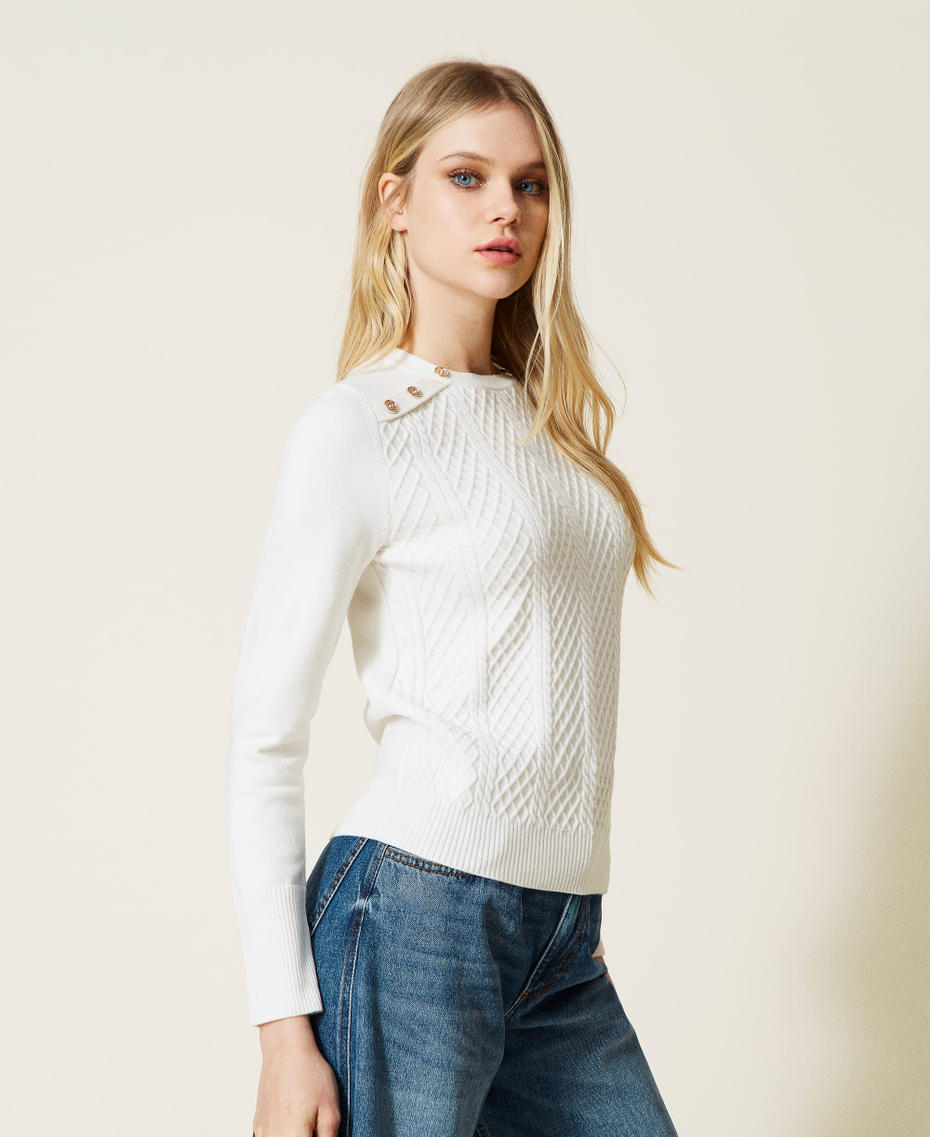 Maglia a rombi con bottoni