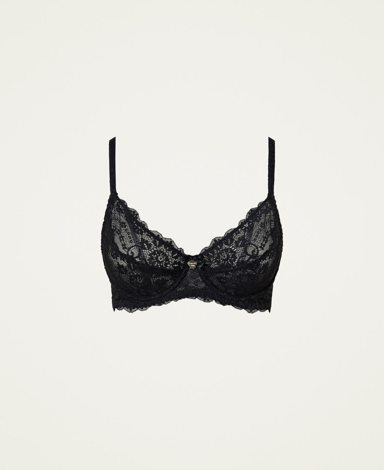 Underwired lace bra