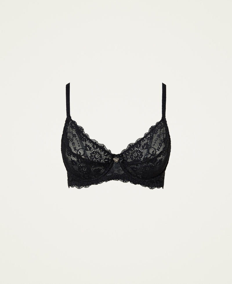 Underwired lace bra