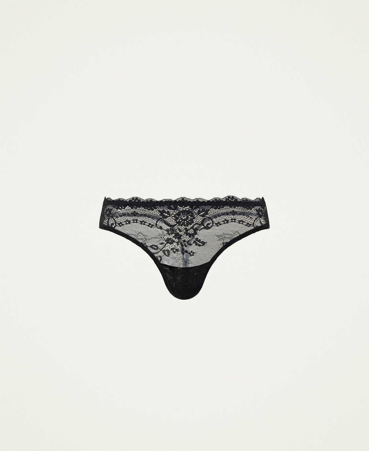 Lace and tulle G-string