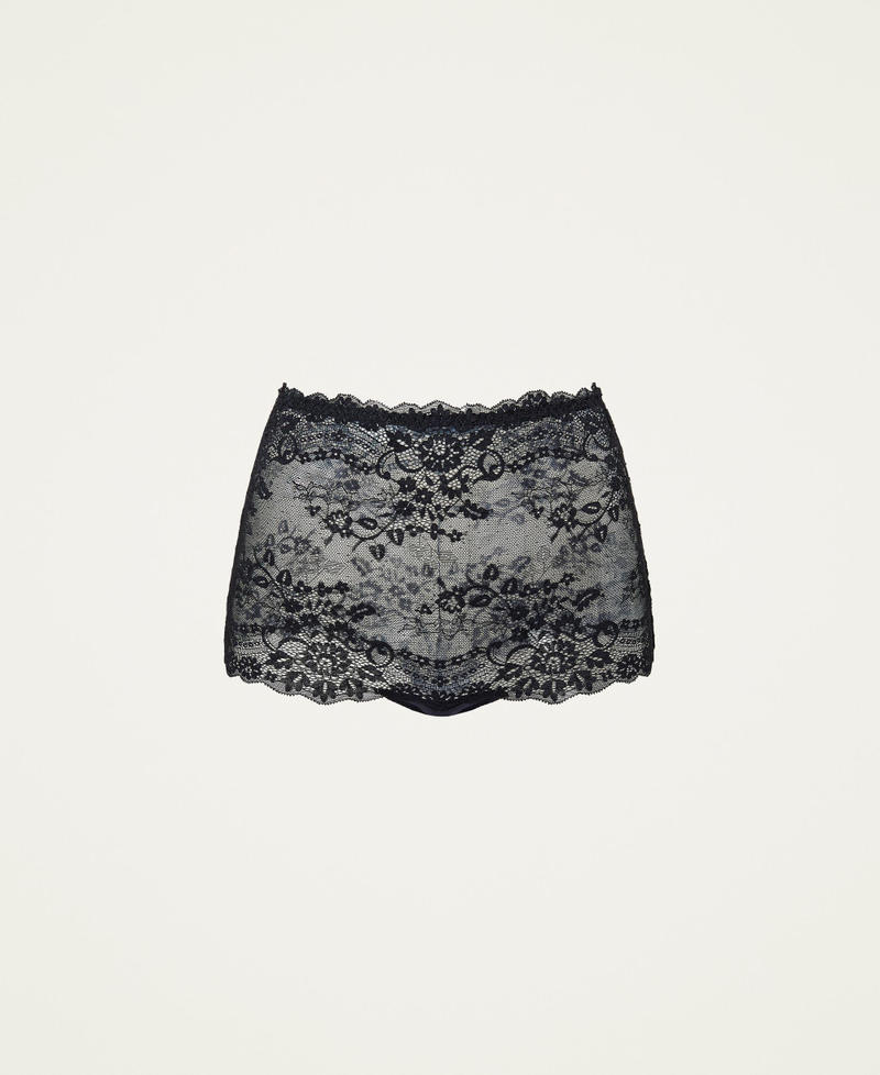 Lace shorts Woman Black TWINSET Milano