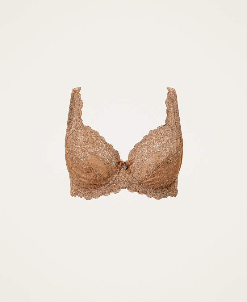 Underwired lace bra