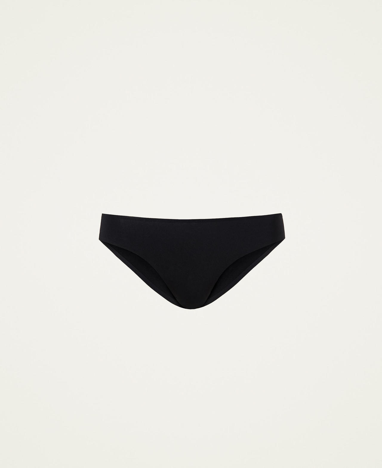 Slip seamless in charmeuse Nero Donna 222LI6B66_00006_0S