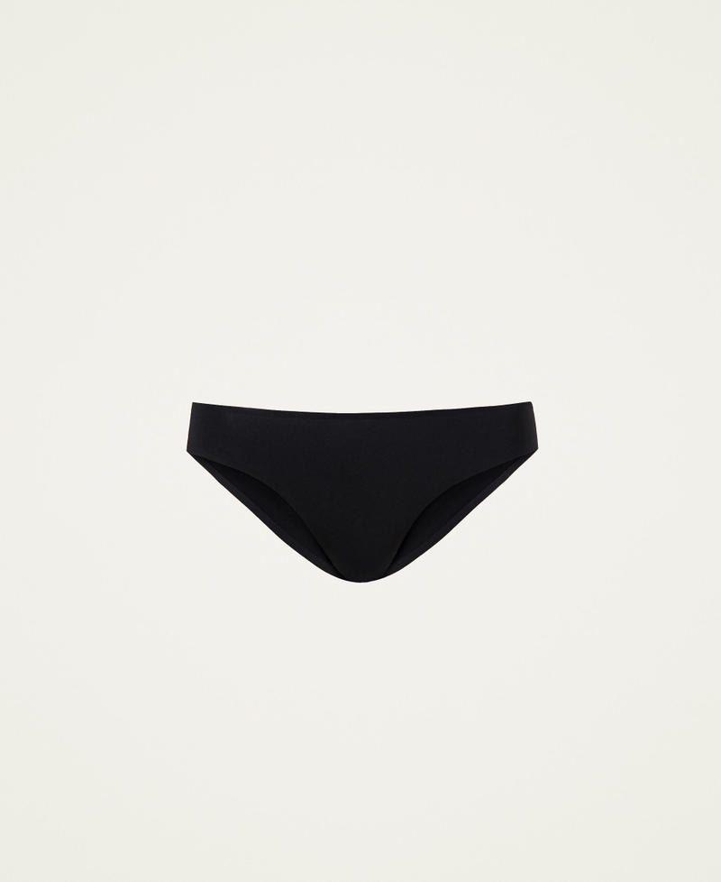 Slip seamless in charmeuse Nero Donna 222LI6B66_00006_0S