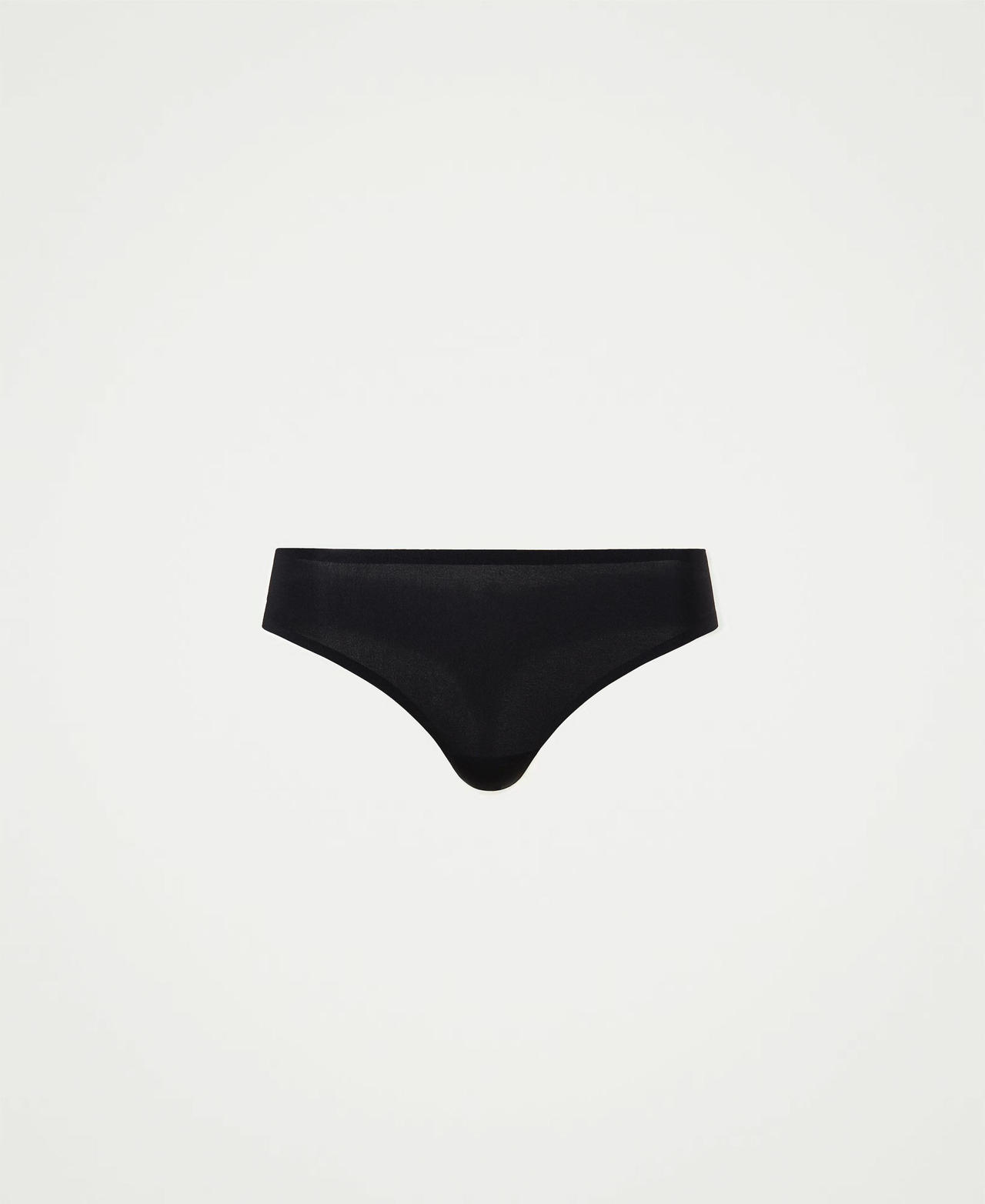 Seamless charmeuse g-string Black Woman 222LI6B88_00006_0S