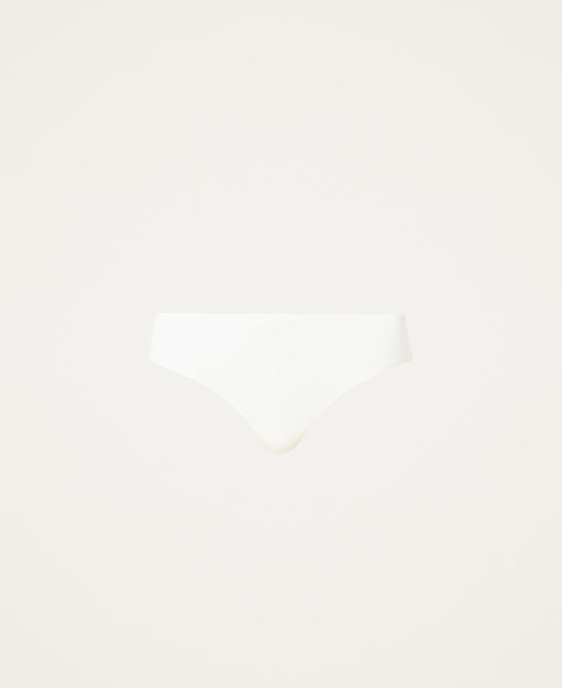 Seamless charmeuse g-string Light Ivory Woman 222LI6B88_0018C_0S