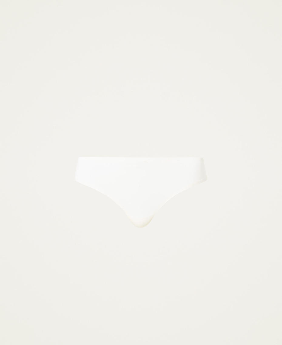 String sans coutures en charmeuse Ivoire Clair Femme 222LI6B88_0018C_S0