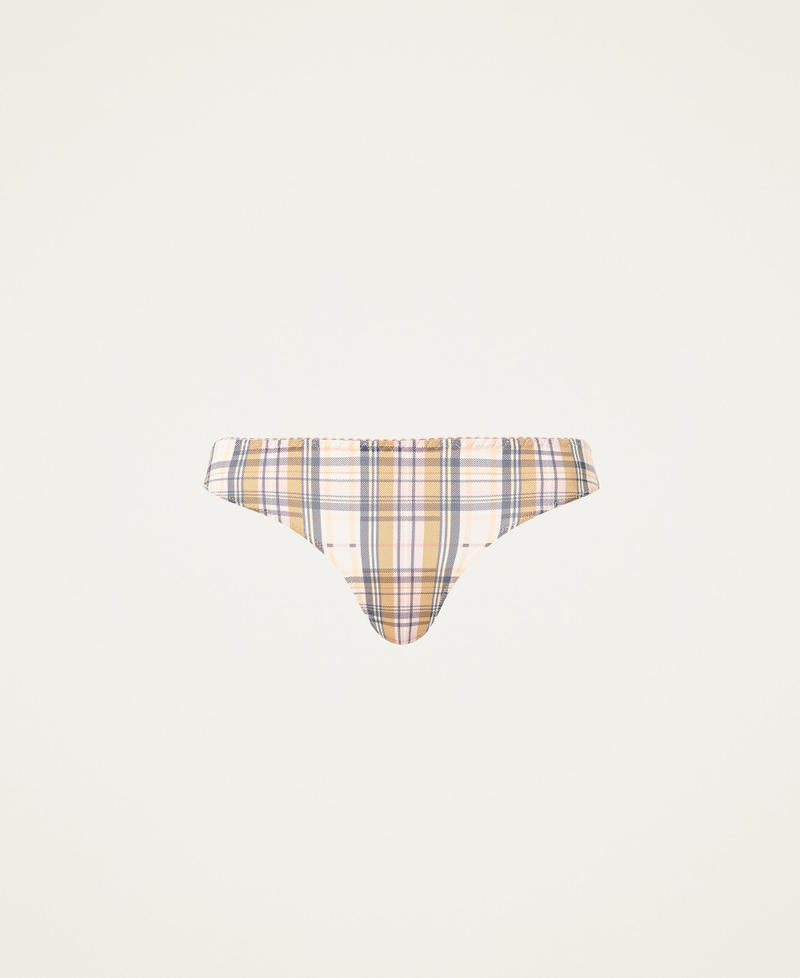 Printed g-string Multicolour Check Print Woman 222LI6C88_07236_0S