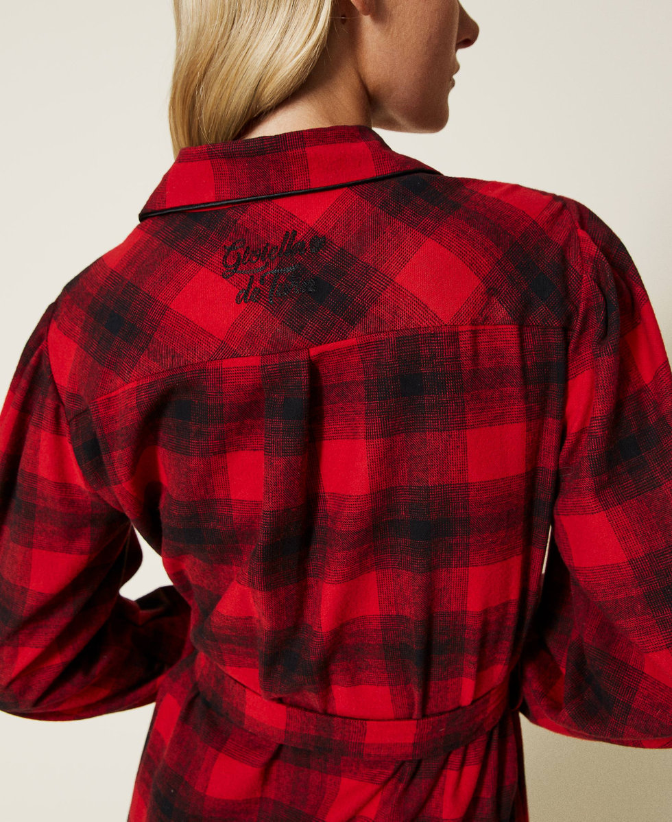 Robe a carreau rouge et noir clearance