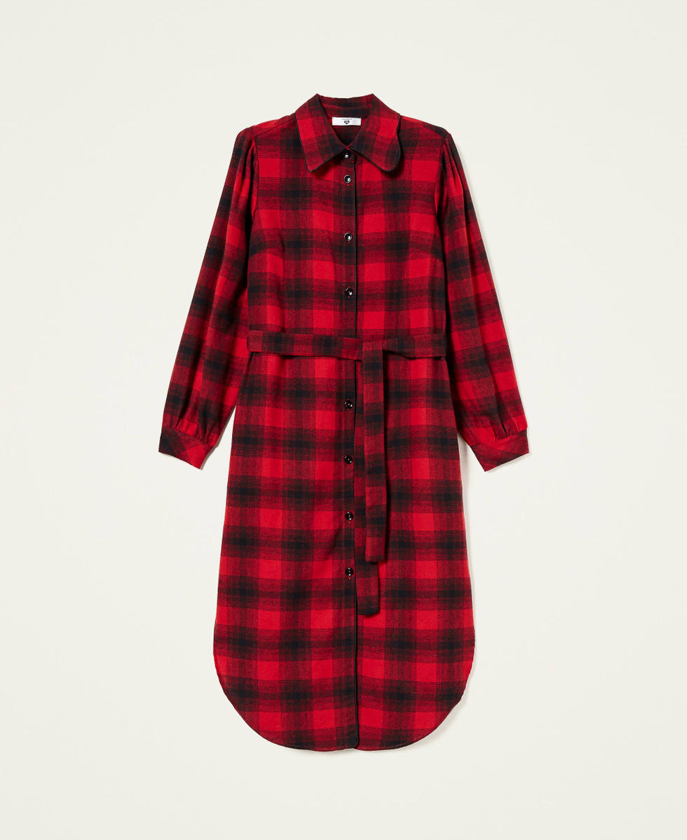 Red chequered dress outlet