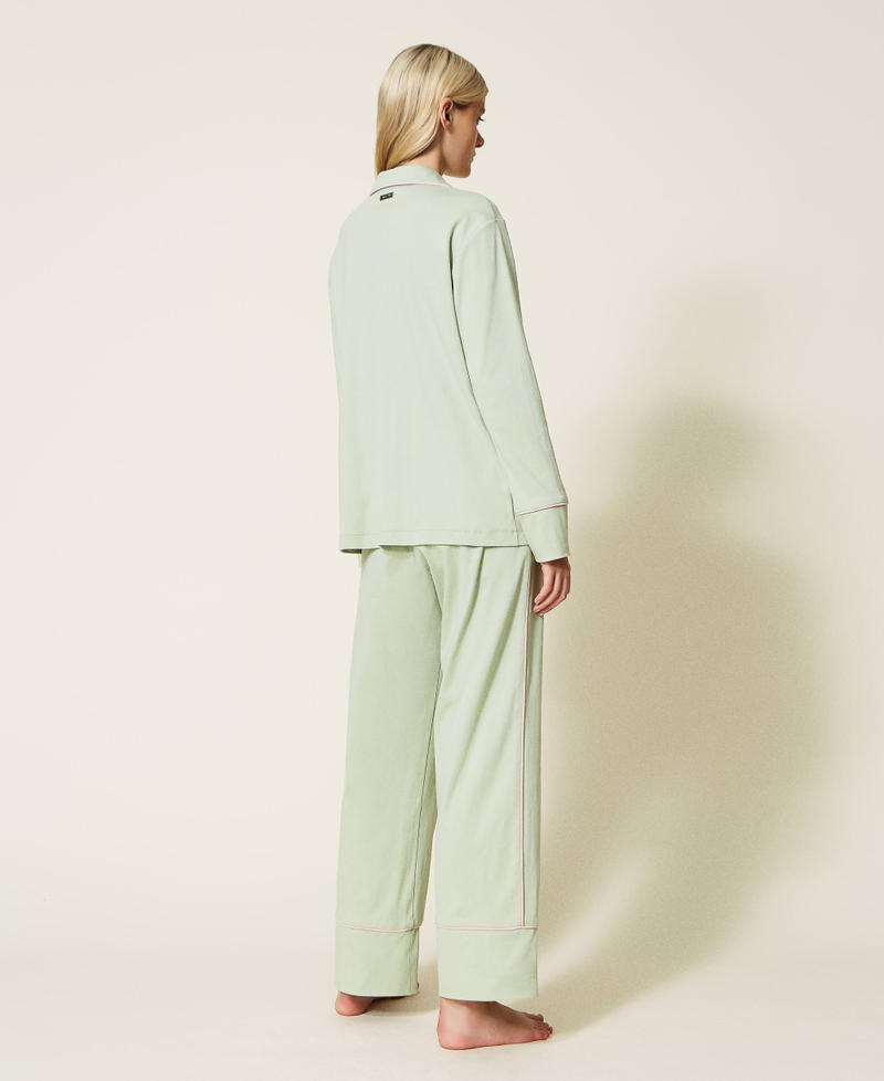 Mannish pyjamas with contrasting details