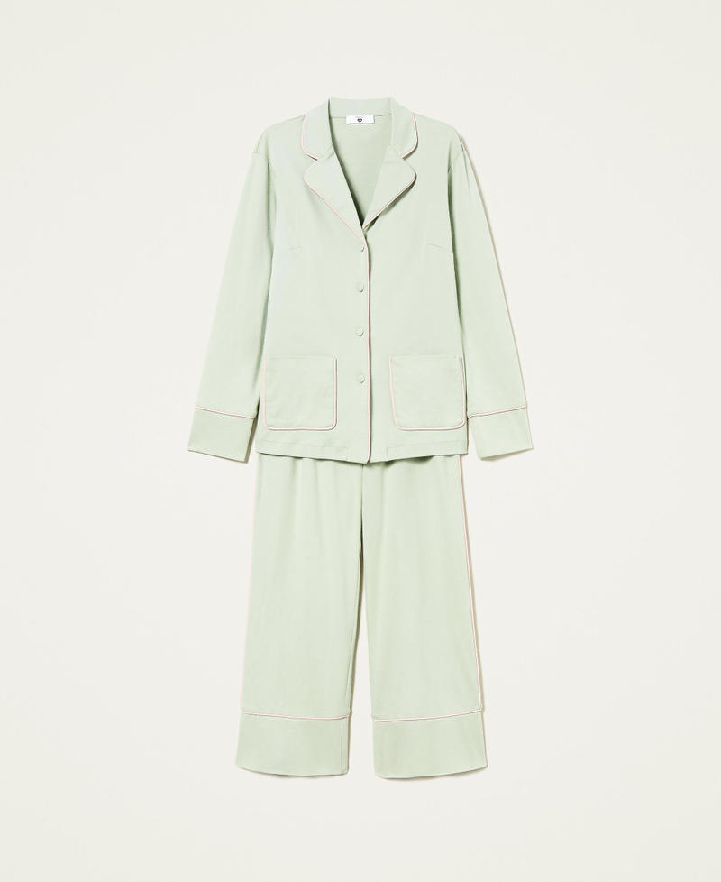 Mannish pyjamas with contrasting details