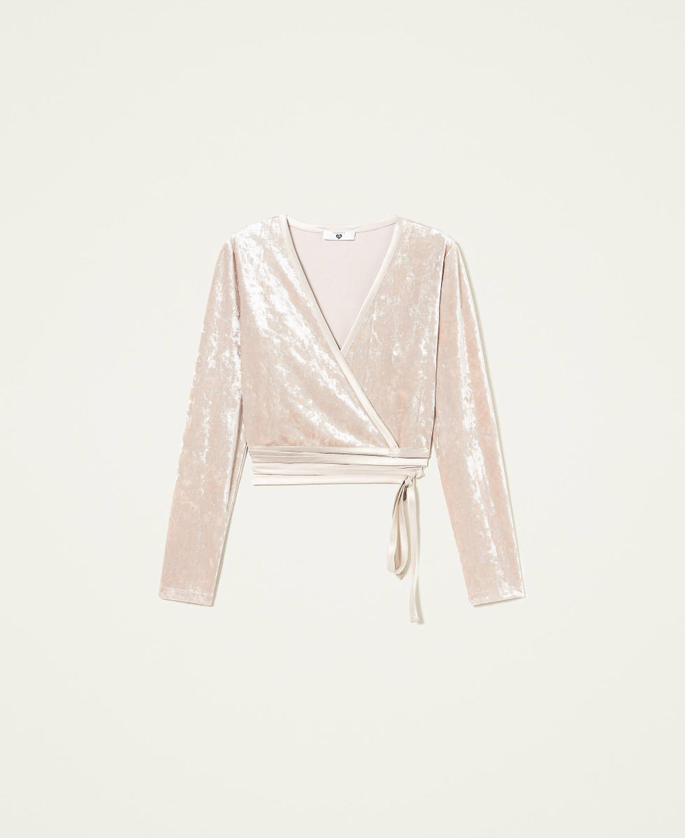 Shimmering chenille shrug