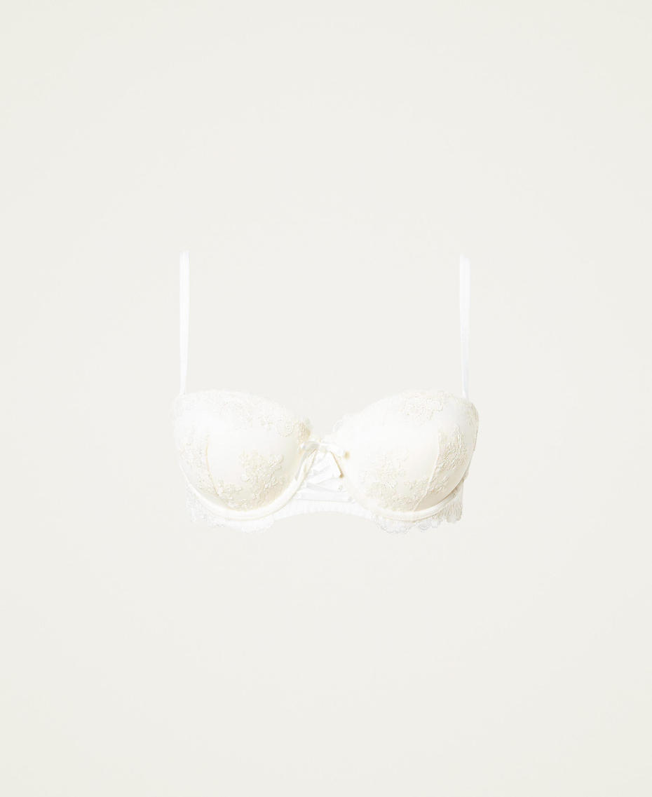 Padded bandeau tulle bra Sugar White Woman 222LL6D11-0S