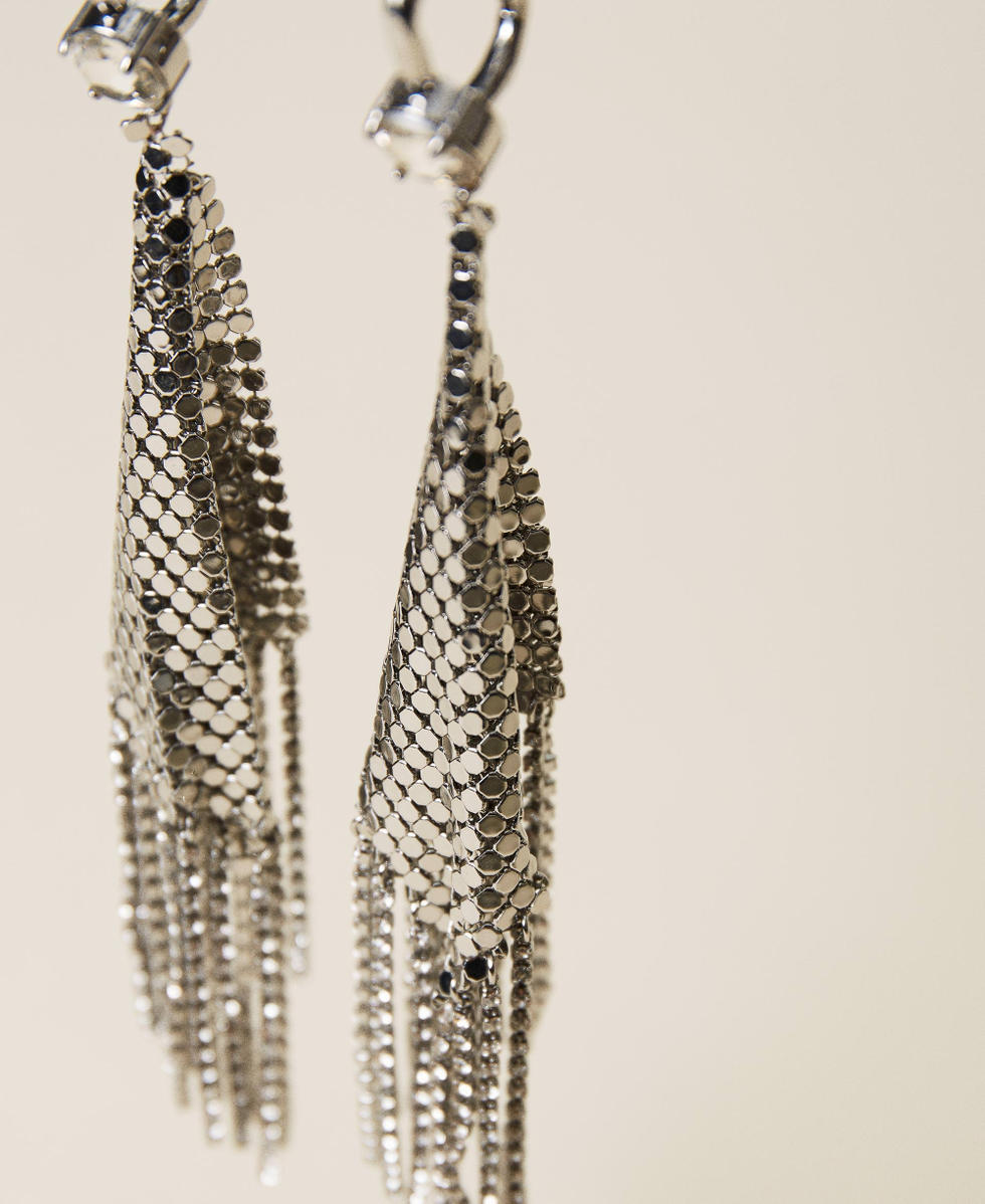 Mesh on sale tassel earrings