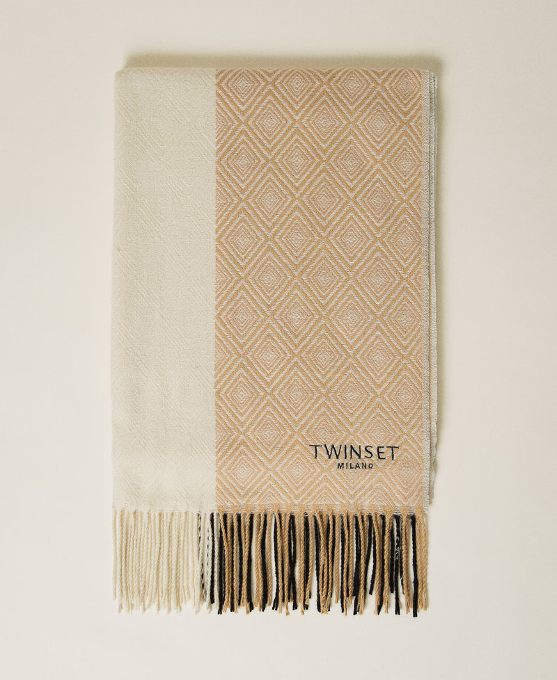 Sciarpa jacquard con logo