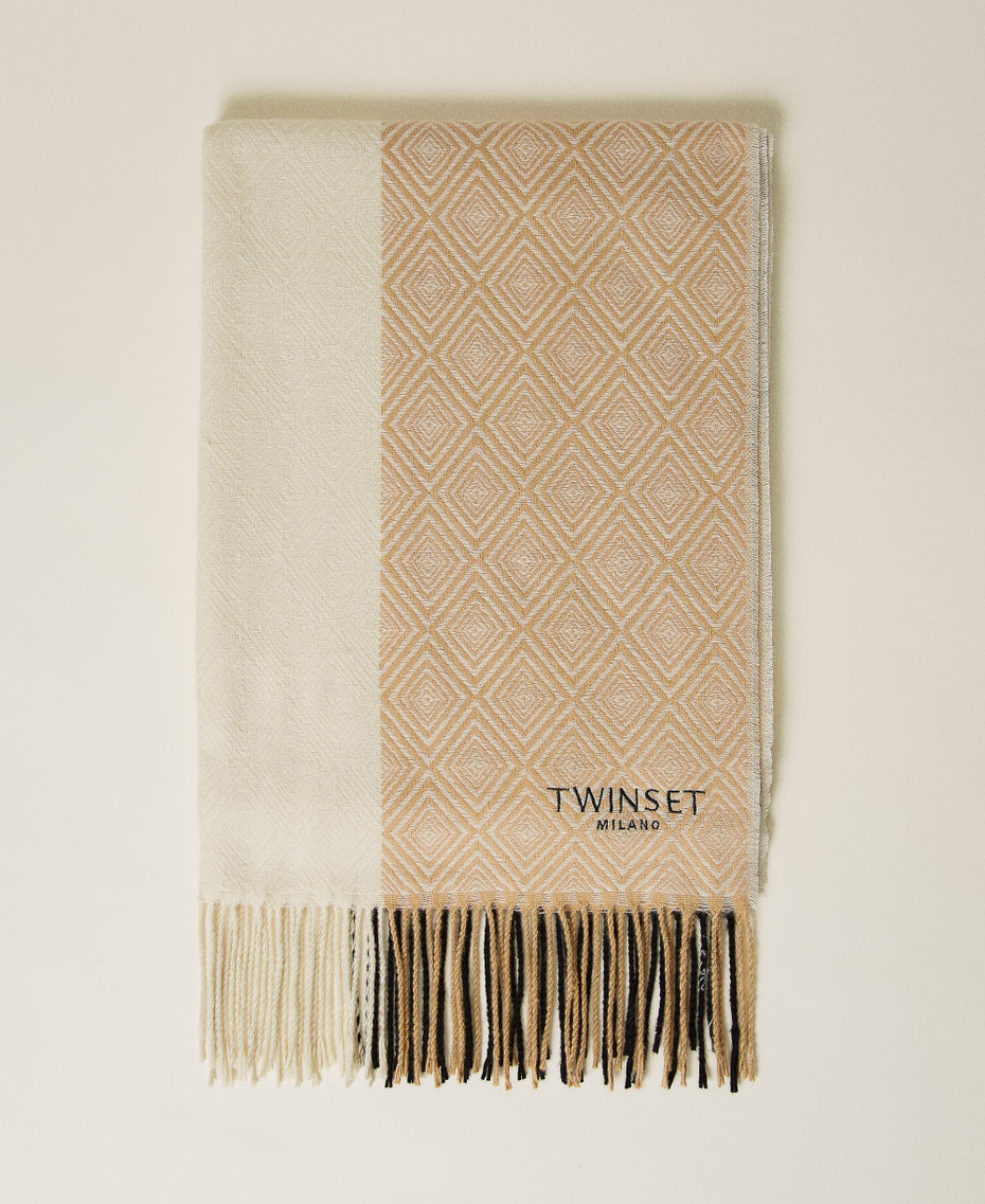 Sciarpa jacquard con logo